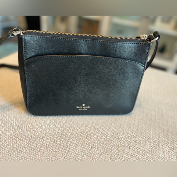 kate spade Bags Kate Spade Adel Black Leather Top Zip Crossbody